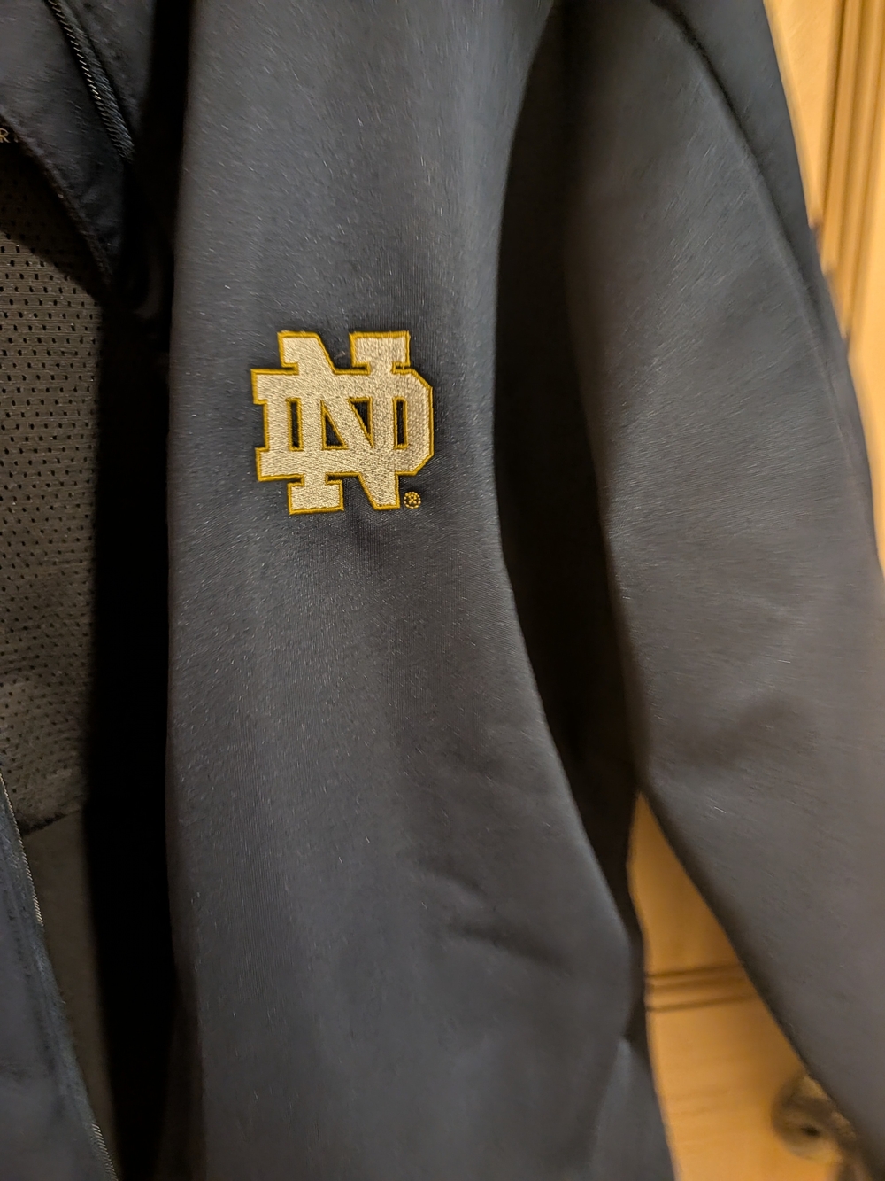Antigua Navy Women's Softshell Jacket with Embroidered ND Emblem - Picture 2 of 6